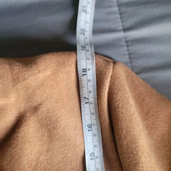 Windsor Brown Boxy Sherpa Winter Full Zip Jacket Womens Size Large Pockets Nwt - Picture 5 of 7